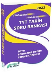 Defne Akademi Yayıncılık 2022 YKS TYT Tarih Soru Bankası Çözümlü Defne Akademi Yayınları - Defne Akademi Yayıncılık