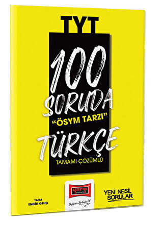 Yargı Yayınevi 2023 100 Soruda ÖSYM Tarzı TYT Türkçe Tamamı Çözümlü Soru Bankası