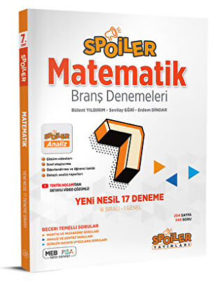 Spoiler Yayınları 2023 7. Sınıf Matematik Branş Denemeleri - 1