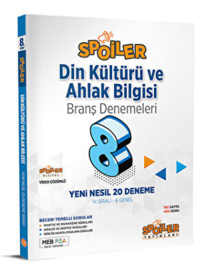 Spoiler Yayınları 2023 8. Sınıf Din Kültürü ve Ahlak Bilgisi Branş Denemeleri - 1