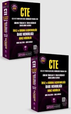 2026 GYS CTE Adalet Bakanlığı Ceza ve Tevkifevleri Genel Müdürlüğü Görevde Yükselme ve Ünvan Değişikliği Konu Anlatımlı Soru Bankası İdare Memurluğu İnfaz ve Koruma Başmemurluğu 2 Cilt - 1