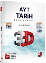 AYT 3D Tarih Soru Bankası - 3D Yayınları