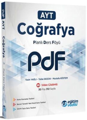 Eğitim Vadisi Yayınları 2023 AYT Coğrafya PDF Planlı Ders Föyü - 1