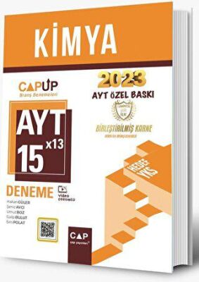 Çap Yayınları AYT Kimya 15 X 13 Up Deneme - 1