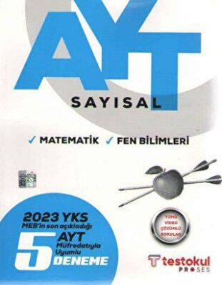 Test Okul Yayınları 2023 AYT Sayısal 5 Deneme - 1