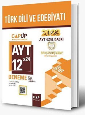 Çap Yayınları AYT Türk Dili ve Edebiyatı 12 X 24 Up Deneme - 1