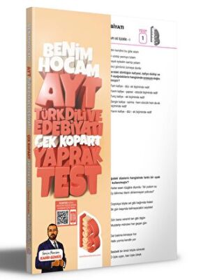 AYT Türk Dili ve Edebiyatı Çek Kopar Yaprak Test - 1