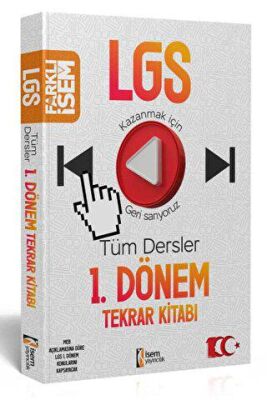 İSEM Yayıncılık Farklı İsem LGS Tüm Dersler 1.Dönem Tekrar Kitabı - 1