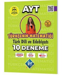 Gamze Hoca Türkçenin Matematiği AYT Türk Dili ve Edebiyatı 10 Deneme - KR Akademi Yayınları
