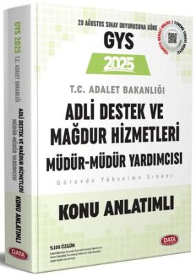 GYS Adalet Bakanlığı Adli Destek ve Mağdur Hizmetleri Müdürü ve Müdür Yardımcısı Konu Anlatımlı - 1