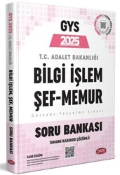 Adalet Bakanlığı Bilgi İşlem Merkez-Taşra Şef Taşra Memur GYS Soru Bankası - Data Yayınları