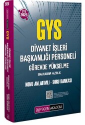 2026 GYS Diyanet İşleri Başkanlığı Personeli Görevde Yükselme Sınavlarına Hazırlık Konu Anlatımlı Soru Bankası - Pegem Akademi Yayıncılık