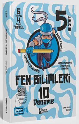 İSEM Yayıncılık İSEM 5. Sınıf Fen Bilimleri 10 Deneme - 1