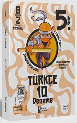 İSEM Yayıncılık İSEM 5. Sınıf Türkçe 10 Deneme - 1