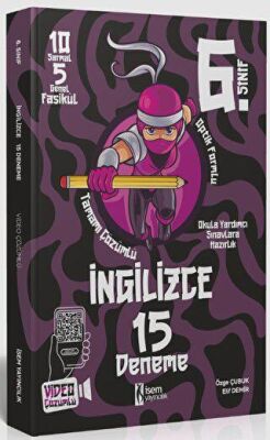 İSEM Yayıncılık İSEM 6. Sınıf İngilizce 15 Deneme - 1