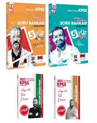 Hangi KPSS Yayınları 2023 KPSS 5 Yüz Türkçe Tarih Soru Bankası İkilisi + Türkçe Tarih 25 Deneme Sınavı Aker Kartal Celal Özyıldız - 1