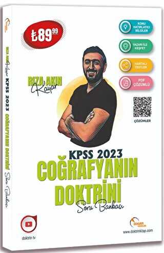 Doktrin Yayınları - KPSS Kitapları Özel Ürün 2023 KPSS Coğrafya Soru Bankası