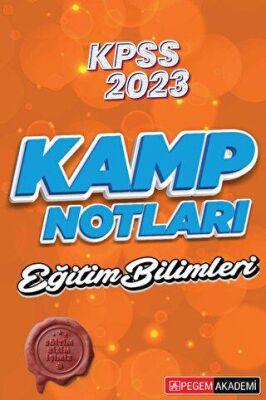 2023 KPSS Eğitim Bilimleri Kamp Notları - 1