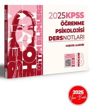 Benim Hocam Yayınları 2025 KPSS Eğitim Bilimleri Öğrenme Psikolojisi Video Ders Notları - 1