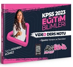 HocaWebde Yayınları 2023 KPSS Eğitim Bilimleri Öğretim Yöntem ve Teknikleri Video Ders Notları - HocaWebde Yayınları