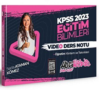 HocaWebde Yayınları 2023 KPSS Eğitim Bilimleri Öğretim Yöntem ve Teknikleri Video Ders Notları - 1