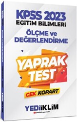 KPSS Eğitim Bilimleri Ölçme ve Değerlendirme Çek Kopart Yaprak Test - Yediiklim Yayınları