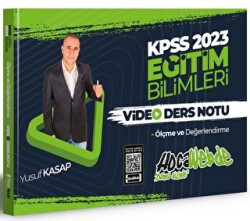 HocaWebde Yayınları 2023 KPSS Eğitim Bilimleri Ölçme ve Değerlendirme Video Ders Notları - HocaWebde Yayınları