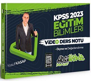 HocaWebde Yayınları 2023 KPSS Eğitim Bilimleri Ölçme ve Değerlendirme Video Ders Notları - 1