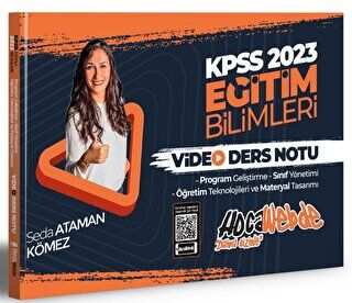 HocaWebde Yayınları 2023 KPSS Eğitim Bilimleri Program Geliştirme - Sınıf Yönetimi - Öğretim Teknolojileri ve Materyal Tasarımı Video Ders Notları - 1