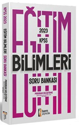 İSEM Yayıncılık 2023 KPSS Eğitim Bilimleri Program Geliştirme Soru Bankası - 1