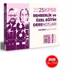 2025 KPSS Eğitim Bilimleri Rehberlik ve Özel Eğitim Video Ders Notları - Benim Hocam Yayınları