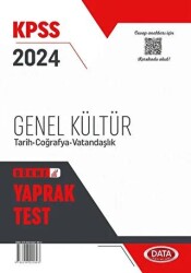 Data Yayınları 2024 KPSS Genel Kültür Yaprak Test - Data Yayınları