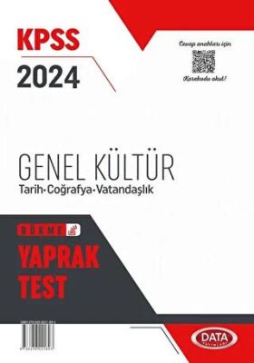 Data Yayınları 2024 KPSS Genel Kültür Yaprak Test - 1