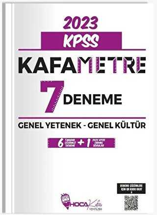 Hoca Kafası Yayınları 2023 KPSS Genel Yetenek Genel Kültür Kafametre 7 Deneme Çözümlü