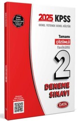 Data Yayınları 2025 KPSS Genel Yetenek Genel Kültür Tamamı Çözümlü 2 Fasikül Deneme Sınavı - Data Yayınları
