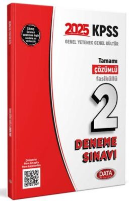 Data Yayınları 2025 KPSS Genel Yetenek Genel Kültür Tamamı Çözümlü 2 Fasikül Deneme Sınavı - 1
