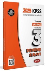 Data Yayınları 2025 KPSS Genel Yetenek Genel Kültür Tamamı Çözümlü 3 Fasikül Deneme Sınavı - Data Yayınları