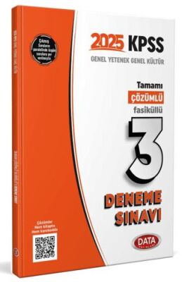 Data Yayınları 2025 KPSS Genel Yetenek Genel Kültür Tamamı Çözümlü 3 Fasikül Deneme Sınavı - 1