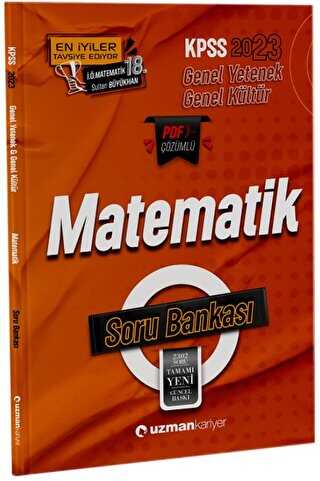 Uzman Kariyer Yayınları 2023 KPSS Matematik Soru Bankası PDF Çözümlü - 1