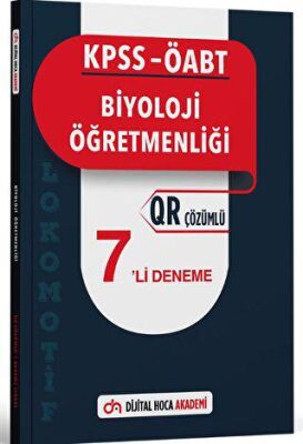 Dijital Hoca KPSS ÖABT Biyoloji Öğretmenliği Lokomotif Serisi QR Çözümlü 7`li Deneme Akademi - 1