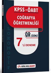 Dijital Hoca KPSS ÖABT Coğrafya Öğretmenliği Lokomotif Serisi QR Çözümlü 7`li Deneme Akademi - Dijital Hoca