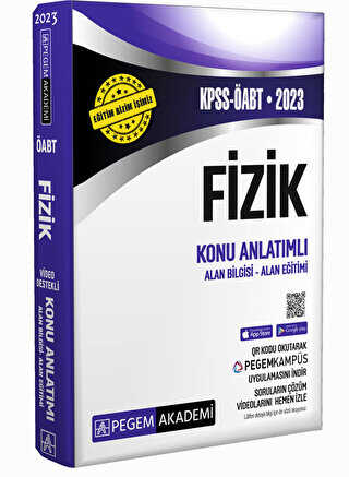 Pegem Akademi Yayıncılık 2023 KPSS ÖABT Fizik Konu Anlatımlı - 1