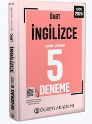 Öğreti Akademi 2024 KPSS ÖABT İngilizce Tamamı Çözümlü 5 Deneme - Öğreti Akademi