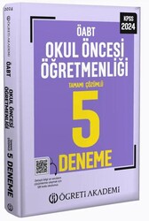 Öğreti Akademi 2024 KPSS ÖABT Okul Öncesi Öğretmenliği 5 Deneme - Öğreti Akademi