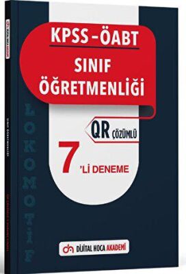 Dijital Hoca KPSS ÖABT Sınıf Öğretmenliği Lokomotif Serisi QR Çözümlü 7`li Deneme Akademi - 1