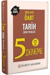 Öğreti Akademi 2025 MEB AGS ÖABT Tarih Öğretmenliği Tamamı Çözümlü 5 Deneme - Öğreti Akademi
