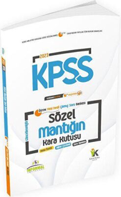 İnformal Yayınları 2023 KPSS Sözel Mantığın Kara Kutusu Çıkmış Sorular Soru Bankası - 1