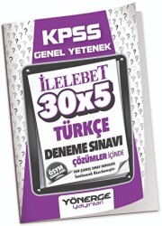 Yönerge Yayınları KPSS Türkçe İLELEBET 30x5 Deneme Çözümlü - Yönerge Yayınları