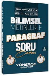 Yönerge Yayınları KPSS TYT ALES DGS MSÜ Bilimsel Metinlerle Paragraf Soru Bankası - Yönerge Yayınları