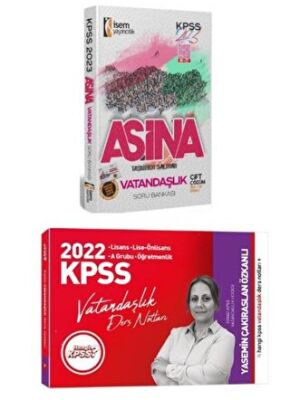 2023 KPSS Vatandaşlık Aşina Soru Bankası İsem Yayınları + Hangi KPSS Vatandaşlık Ders Notları Yasemin Özkanlı - 1